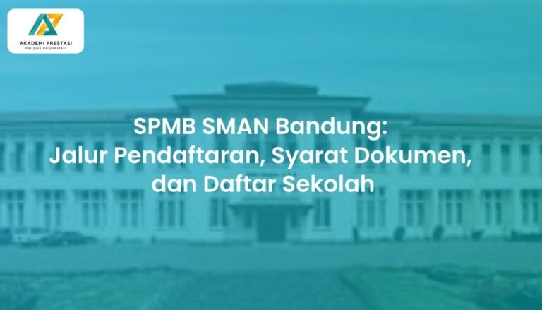 SPMB SMAN Bandung: Jalur Pendaftaran, Syarat Dokumen, dan Daftar Sekolah