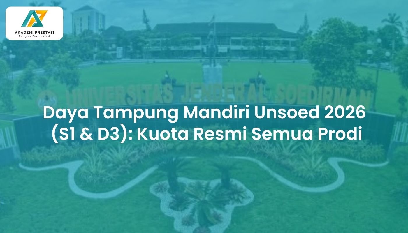 Daya Tampung Mandiri Unsoed 2026 (S1 & D3): Kuota Resmi Semua Prodi