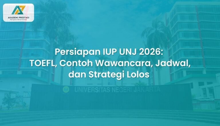 Persiapan IUP UNJ 2026: TOEFL, Contoh Wawancara, Jadwal, dan Strategi Lolos 